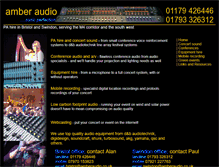 Tablet Screenshot of amberaudio.co.uk